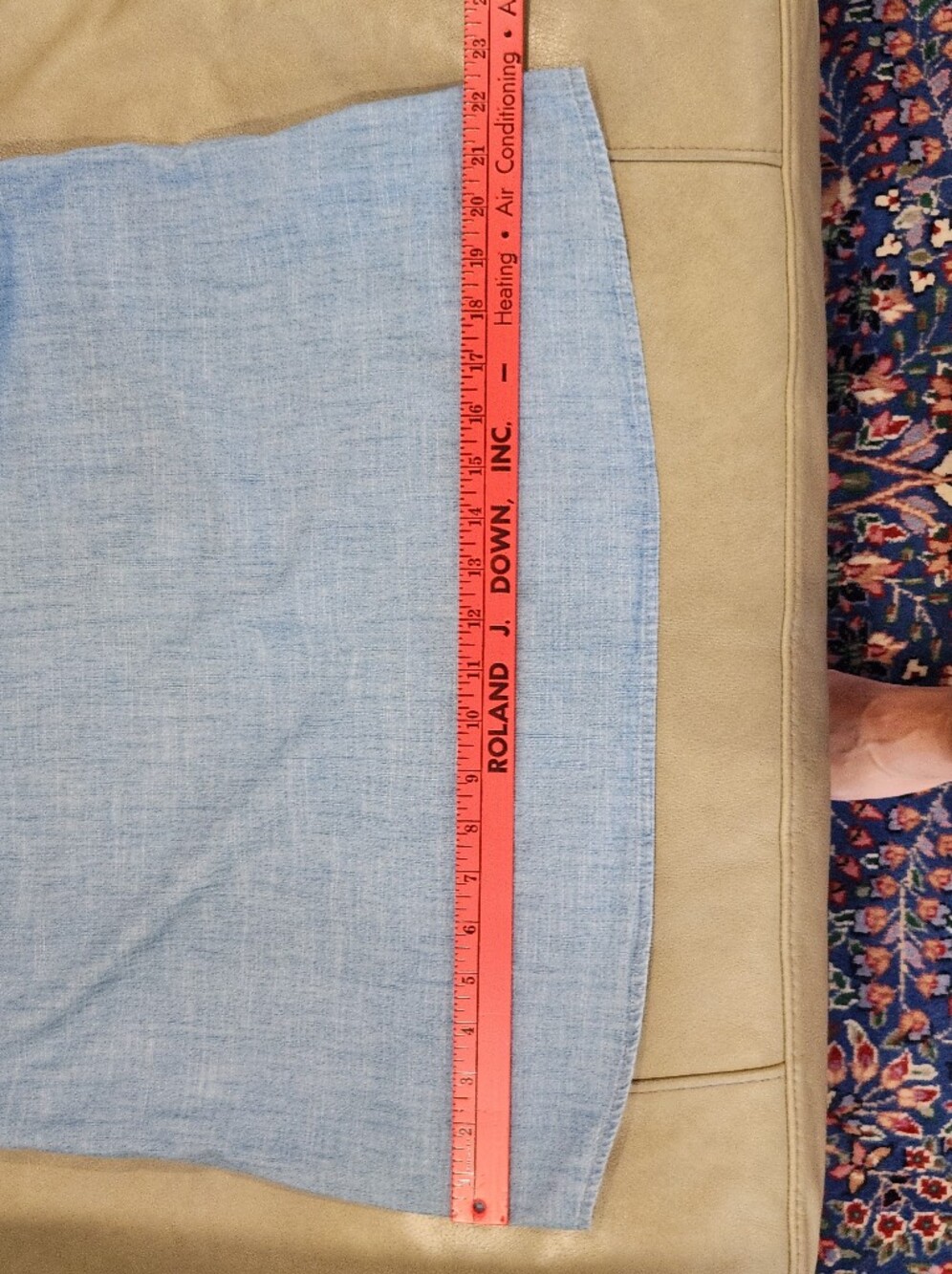 J.Crew Factory Chambray Pintuck Flutter Sleeve Top Light Wash Blue Denim Size S - Picture 13 of 14
